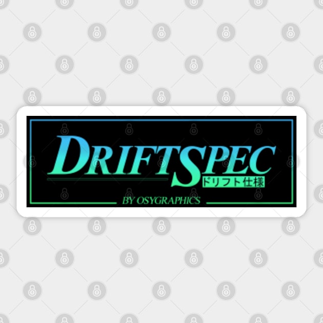 Drift Spec JDM Sticker (Slap) Sticker by osy_graphics